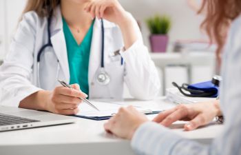 woman during doctor's appointment