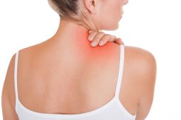 woman with neck pain